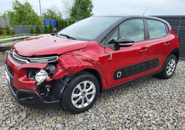 Citroen C3 cena 23500 przebieg: 94000, rok produkcji 2019 z Dobra małe 407